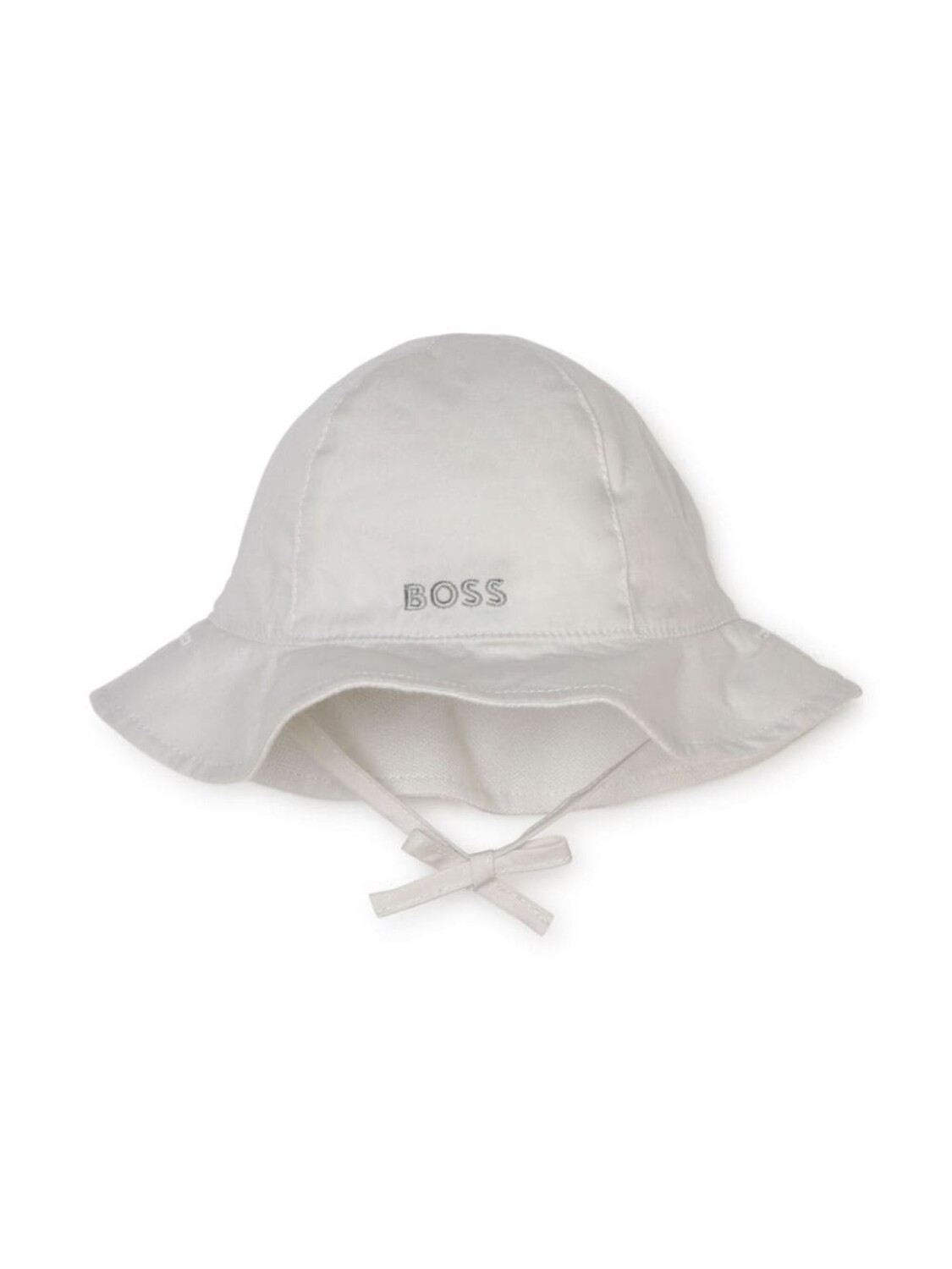 

BOSS Kidswear двусторонняя панама с вышитым логотипом, белый
