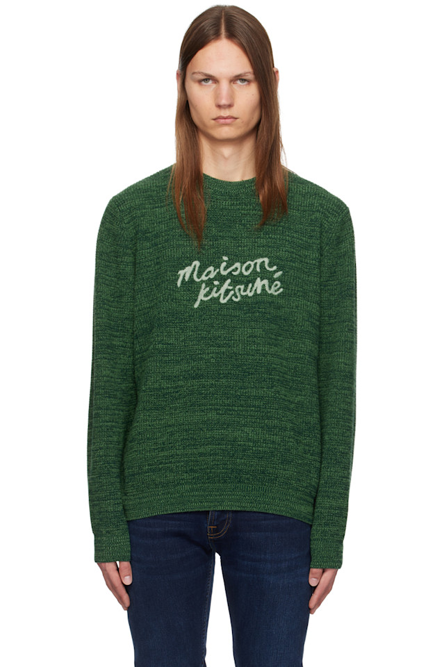 

Свитер с принтом "Maison Kitsuné" Maison Kitsuné, зеленый