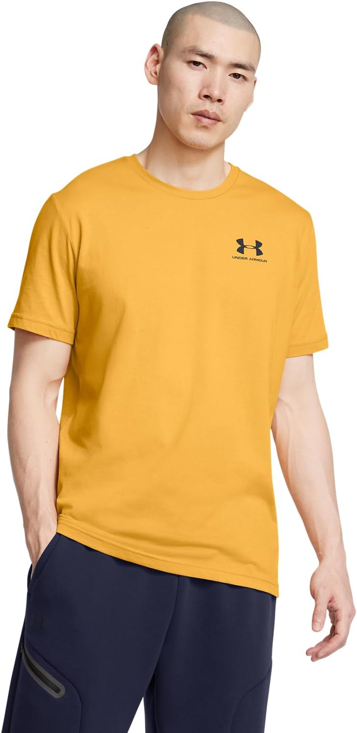 

Мужская спортивная футболка Under Armour с коротким рукавом на левую грудь, (711) Golden Yellow/Black, Черный, Мужская спортивная футболка Under Armour с коротким рукавом на левую грудь, (711) Golden Yellow/Black