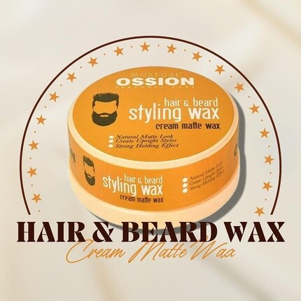 Morfose Ossion Premium Barber Hair & Beard Wax Natural Matte Look 5,92 жидких унций — фото 2