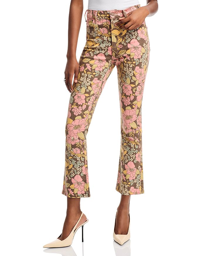 

Джинсы Hustler Bouquet Ankle в цвете Boutonnier MOTHER, розовый