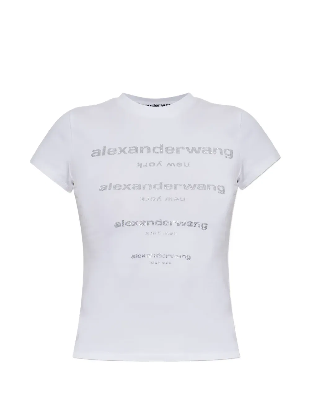 Футболка с логотипом Hotfix Alexander Wang, белый