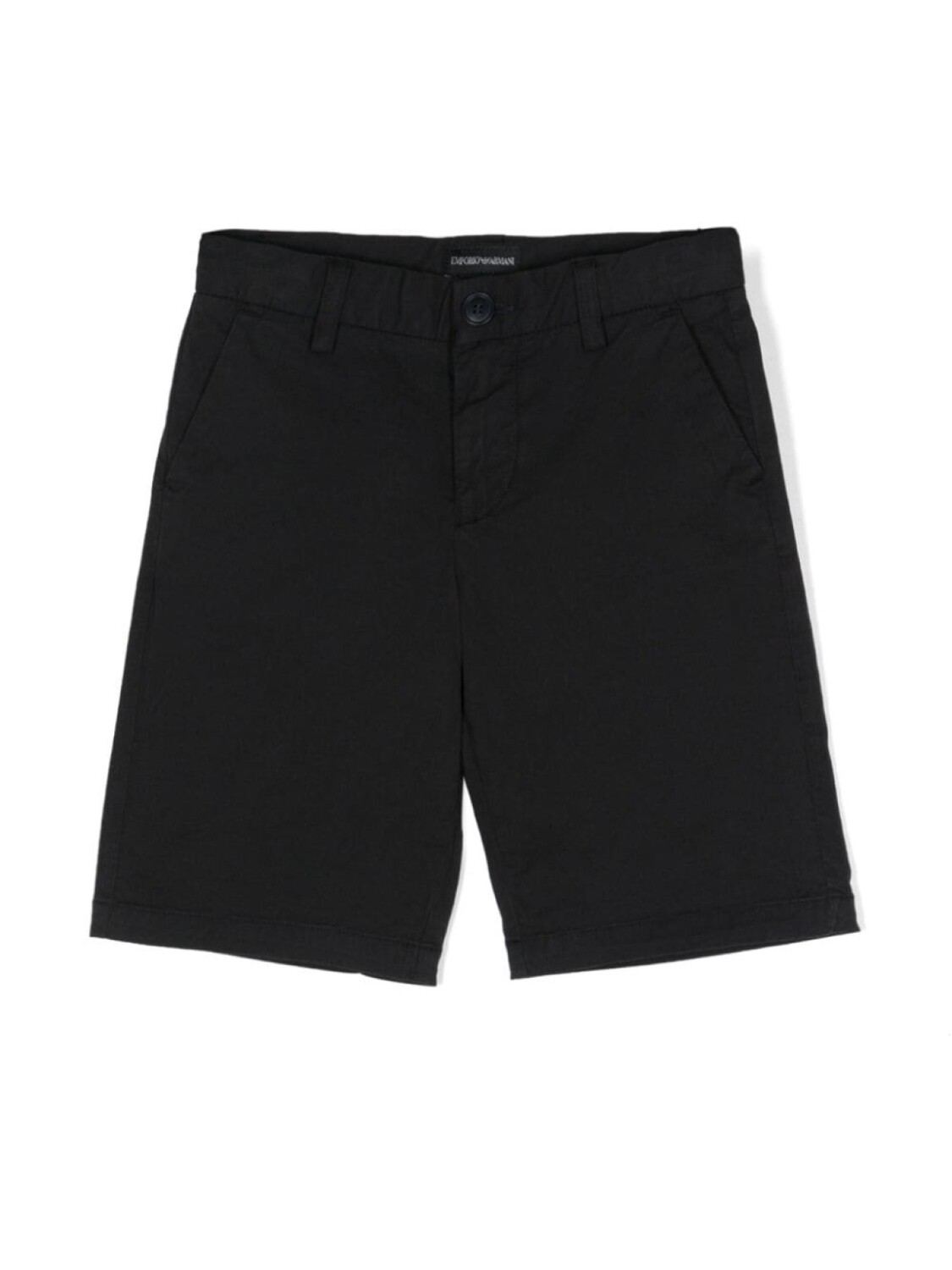 

Emporio Armani logo-plaque bermuda shorts, синий