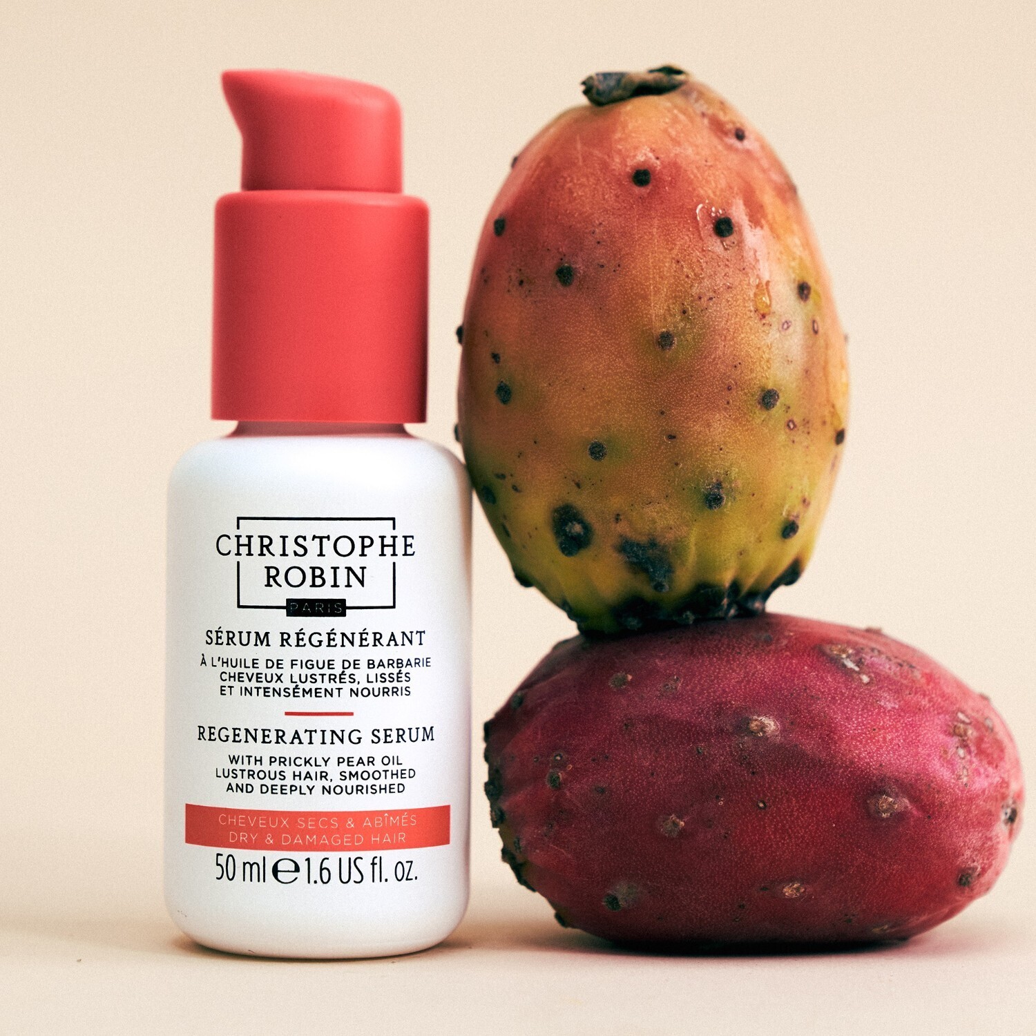 Сыворотка для волос regeneration regenerating serum with prickly pear oil Christophe Robin, объем 50 мл — фото 3