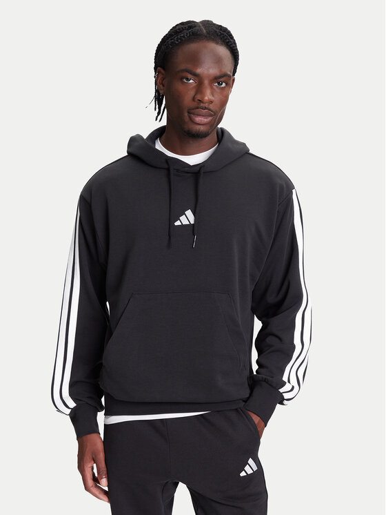 

Толстовка обычного кроя Essentials 3-Stripes JD1874 Adidas, черный