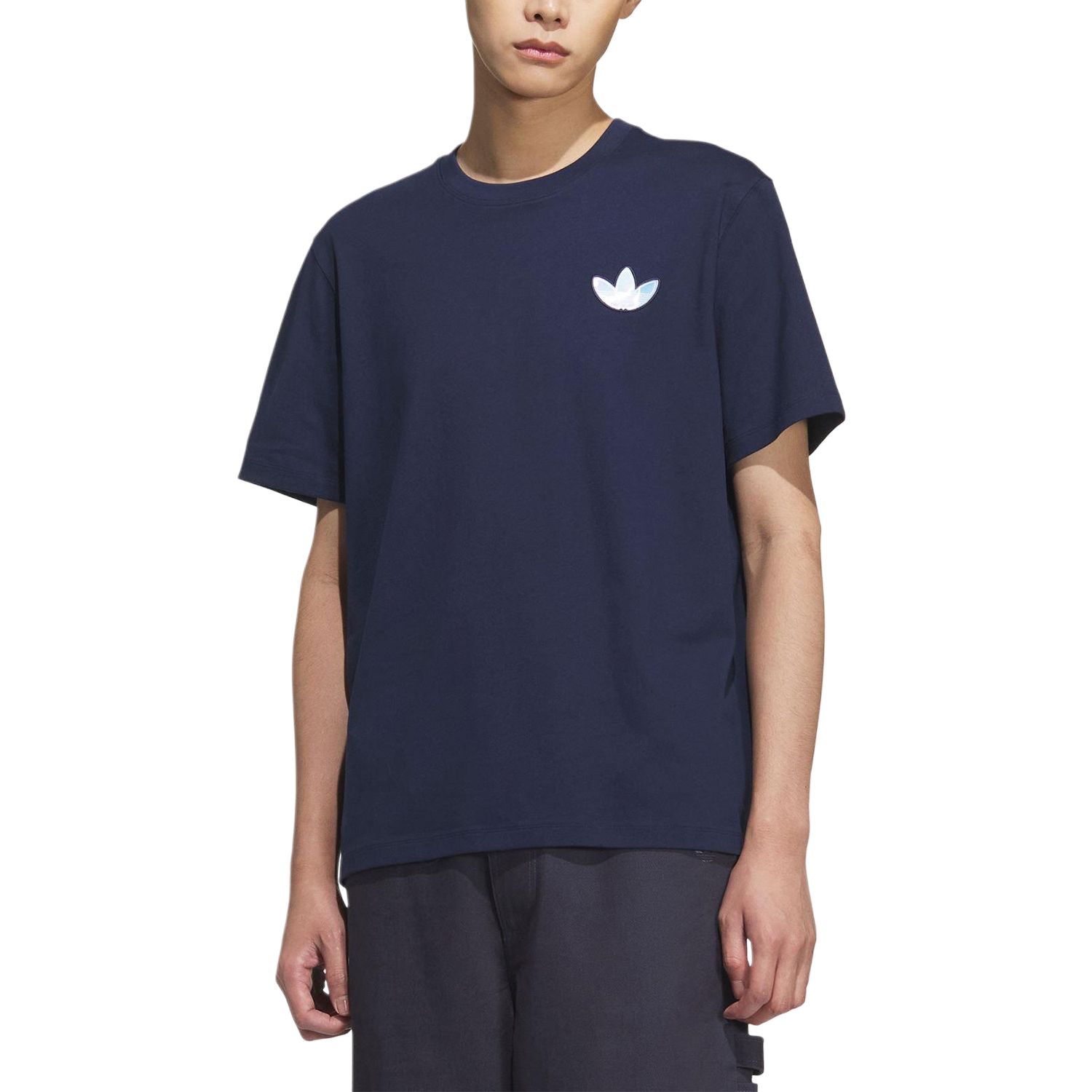 Adidas Originals Футболка Sportlife SS25 Unisex Marine Blue — фото 3