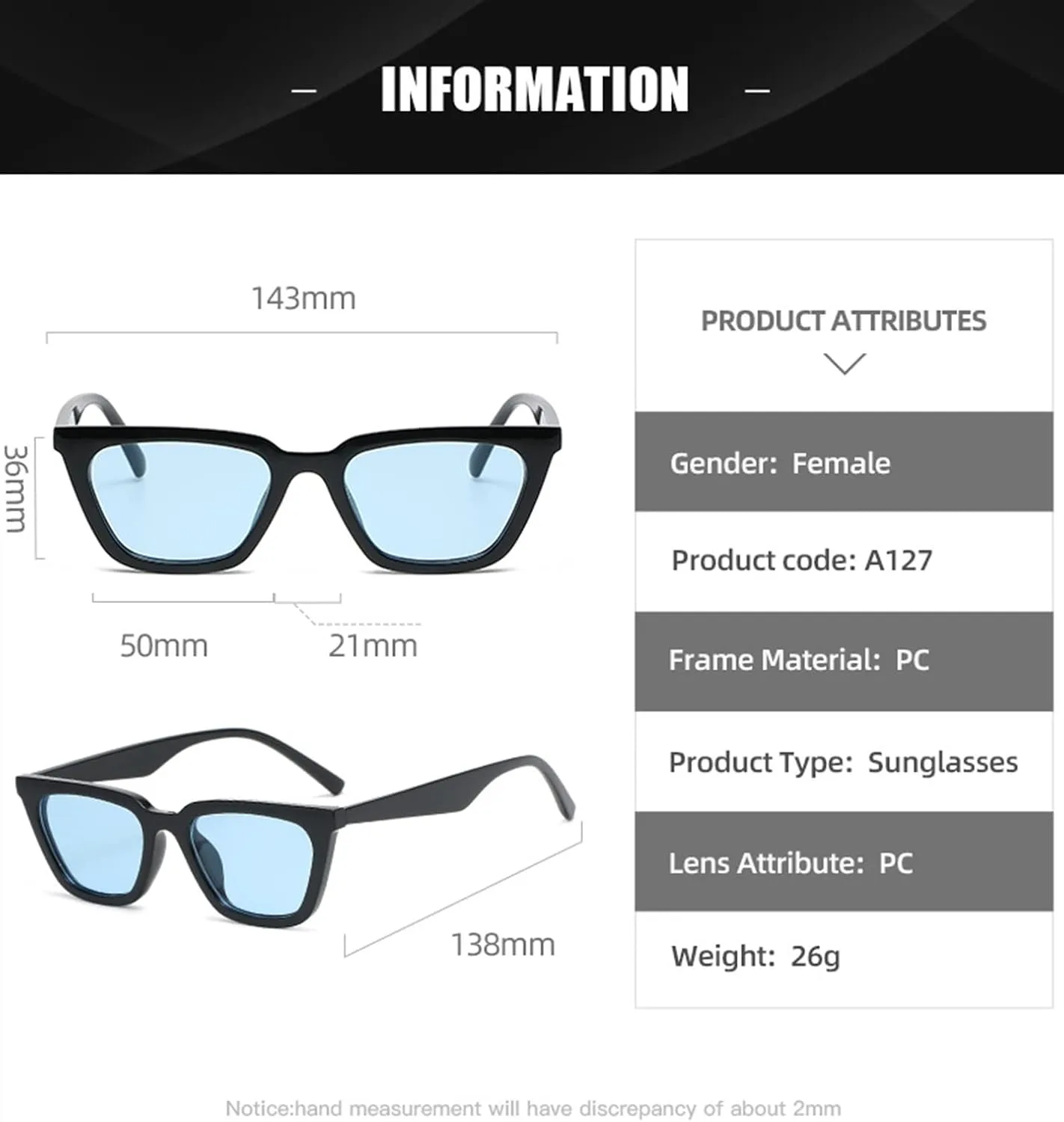 

Солнцезащитные очки XINXIN в стиле ретро «кошачий глаз» в маленькой оправе для мужчин и женщин, для отдыха на природе и пляже (цвет: H, размер: средний), H