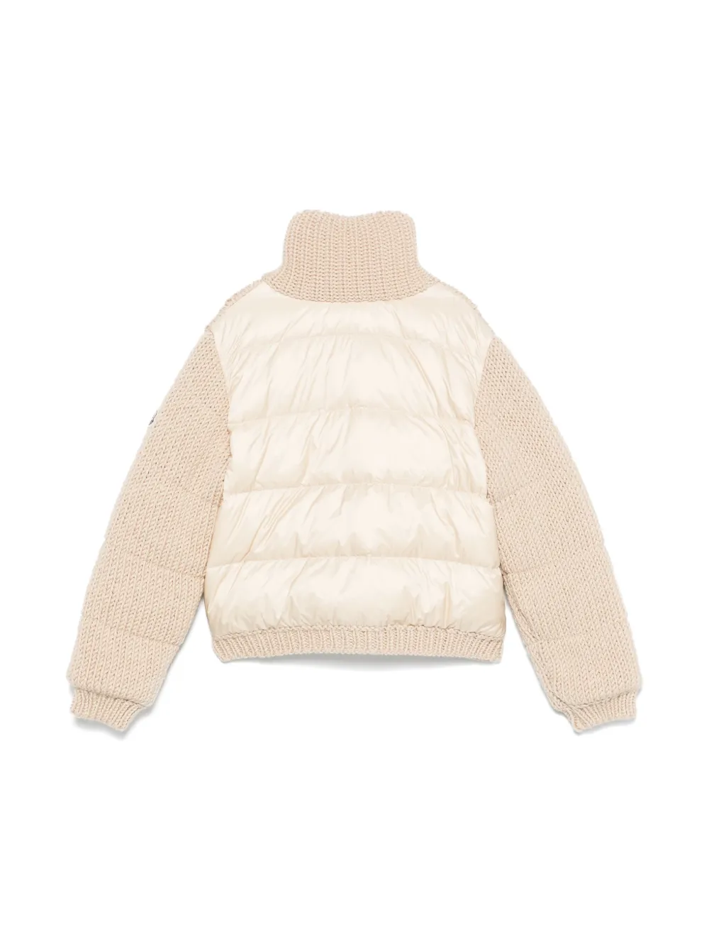 Кардиган крупной вязки Moncler Enfant, нейтральный — фото 2