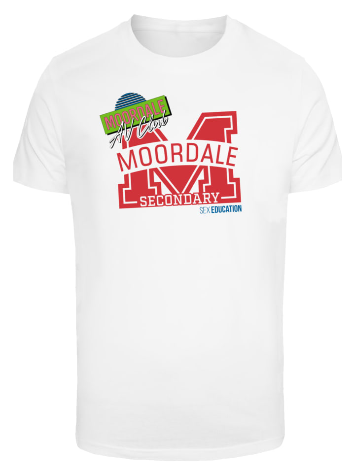 

Футболка с надписью Половое воспитание из сериала Netflix Moordale M College белого цвета F4NT4STIC, Белый, Футболка с надписью Половое воспитание из сериала Netflix Moordale M College белого цвета F4NT4STIC