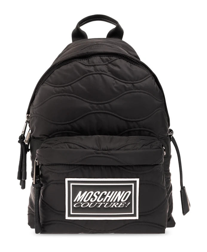 

Стеганый рюкзак Moschino, черный
