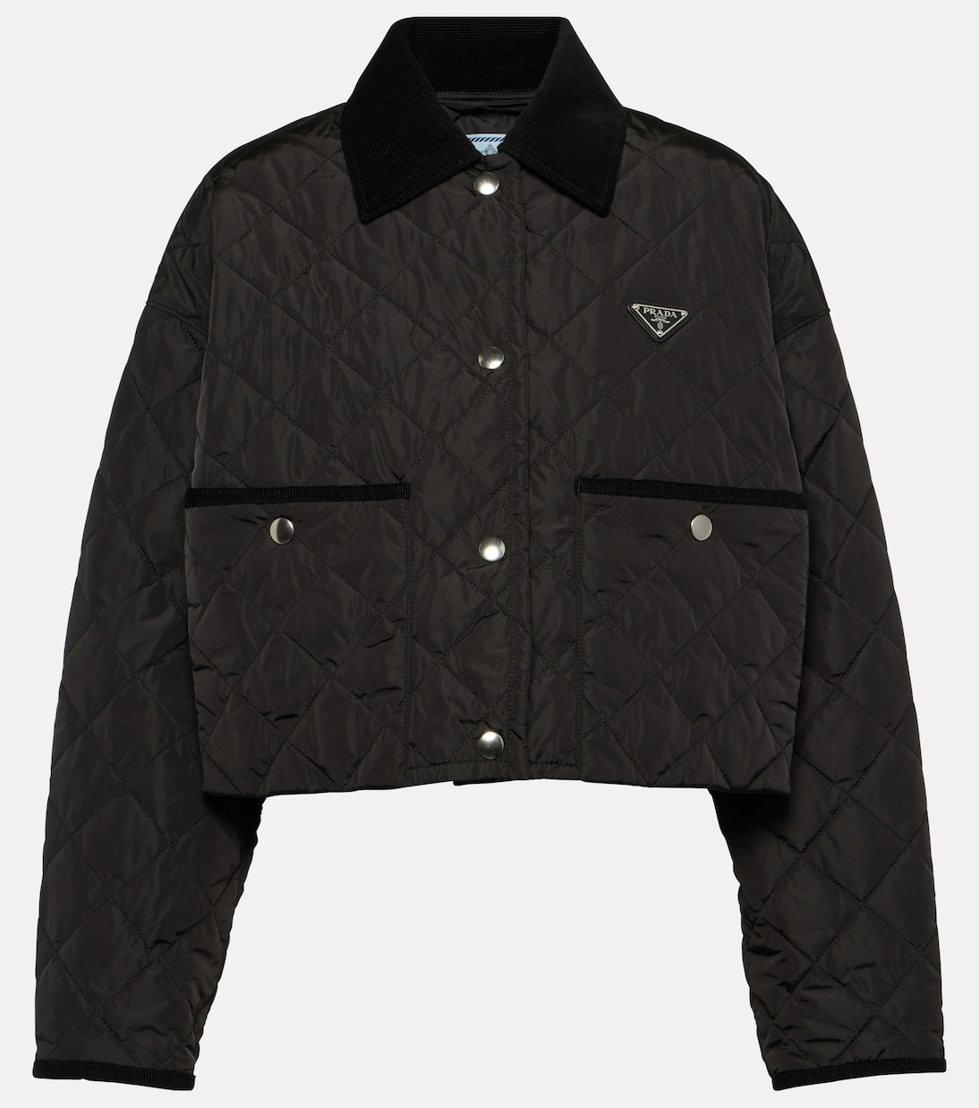 

Укороченная стеганая куртка Re-Nylon Prada, Nero