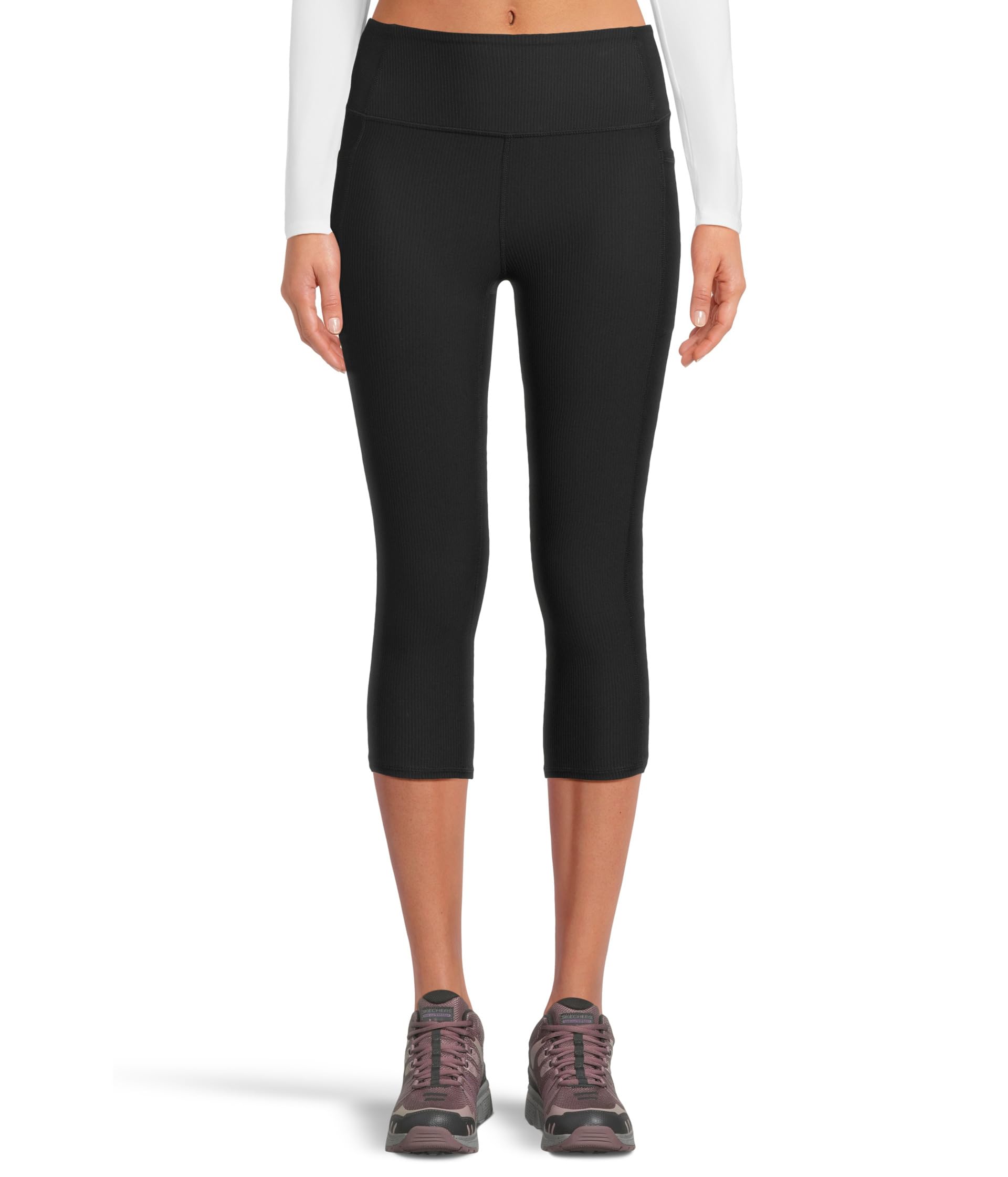 

Брюки SKECHERS Go Walk Rib Capris, цвет Bold Black