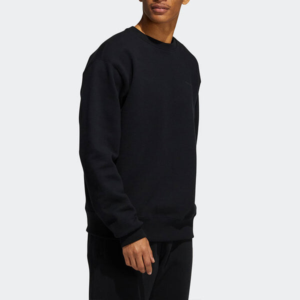 Толстовка adidas originals x Fei Dong Pw Bas Crew Sports Ribbed Round Neck Pullover Unisex Black, черный — фото 4