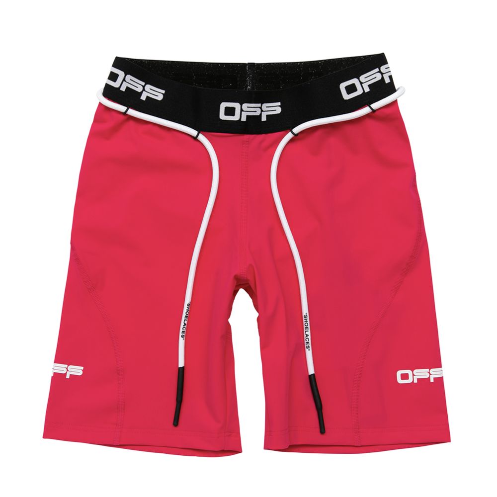 

Шикарные розовые эластичные шорты с логотипом Off-White