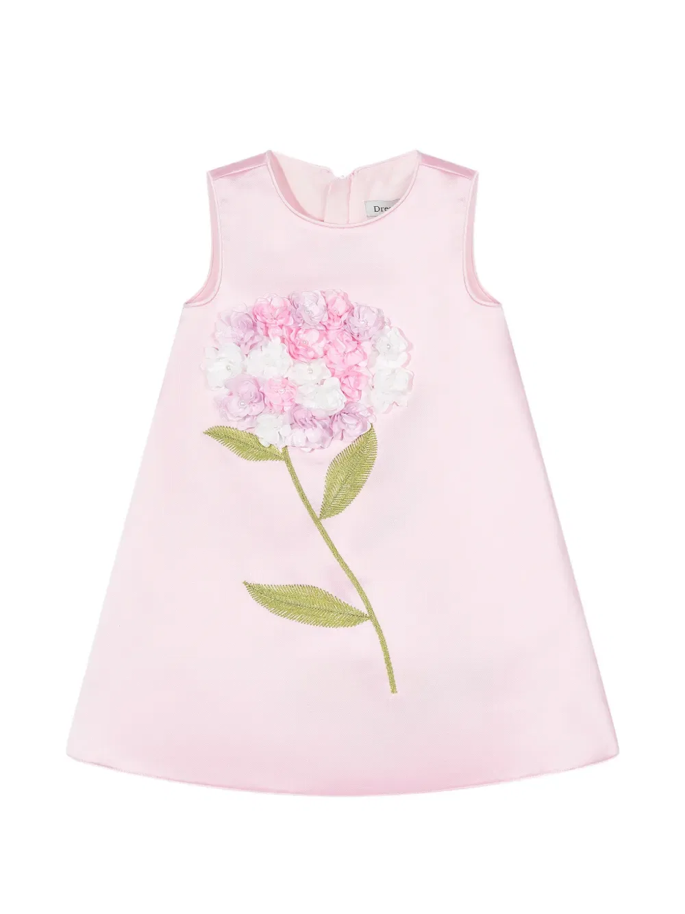 Комплект платья с цветочной аппликацией Dress & Fleur, розовый — фото 2