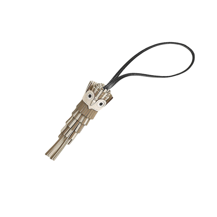 HERMES Женский подвес из овчины бежевый, Beige — фото 3