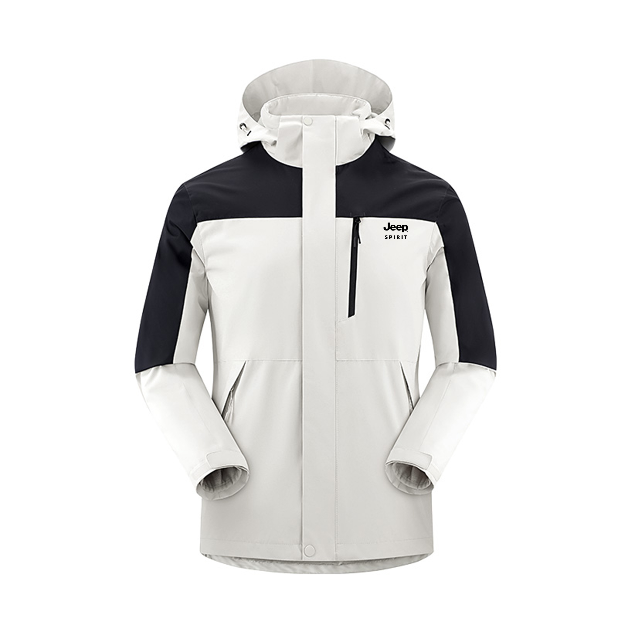 

JEEP SPIRIT Ветровка унисекс оранжево-красная, White Birch Gray/Black Gray