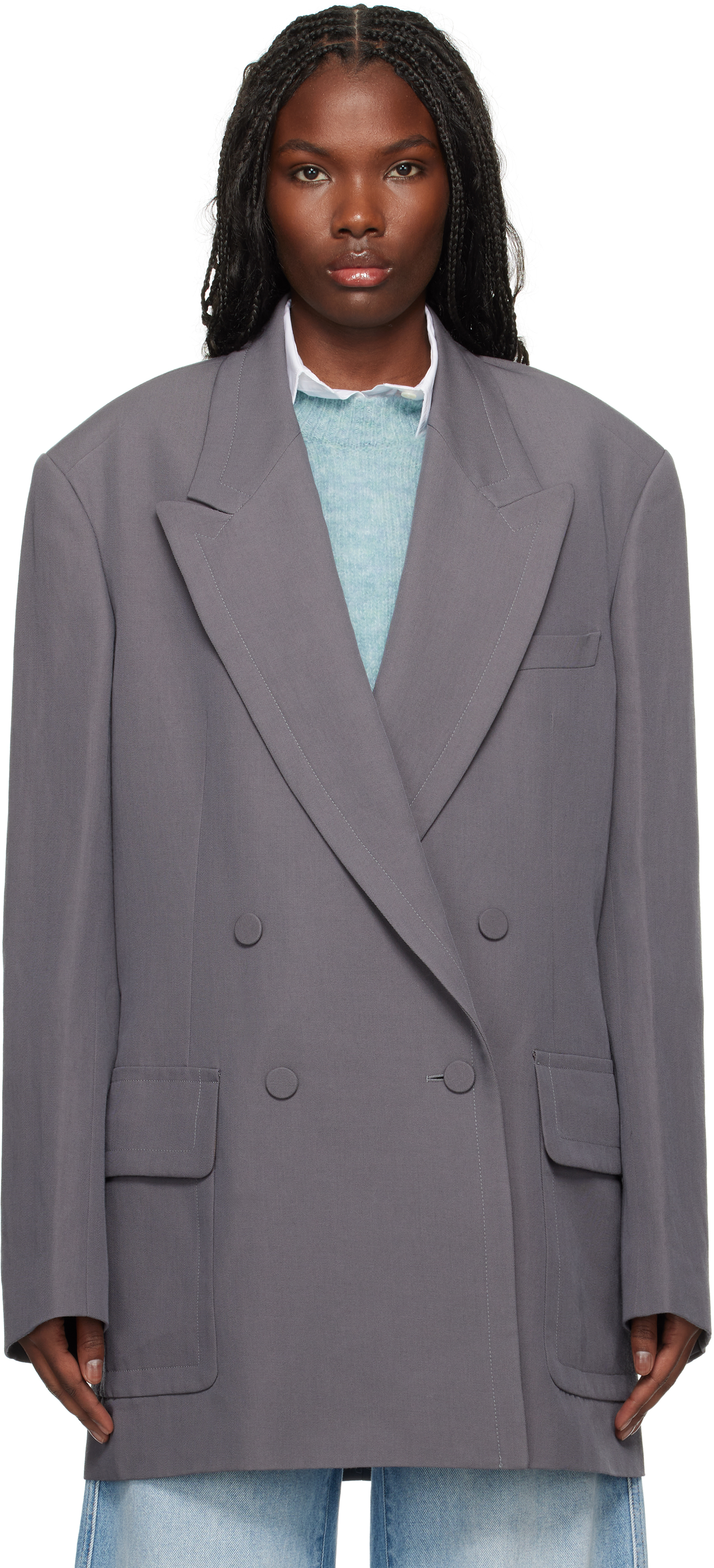 

Шерстяной блейзер Dries Van Noten, Taupe