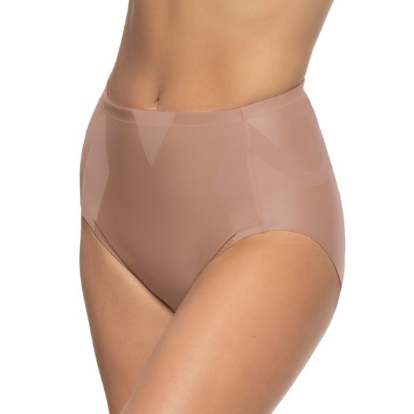 

Утягивающие трусики-слипы из атласа и сетки от Felina 640208 Jezebel, цвет rose tan