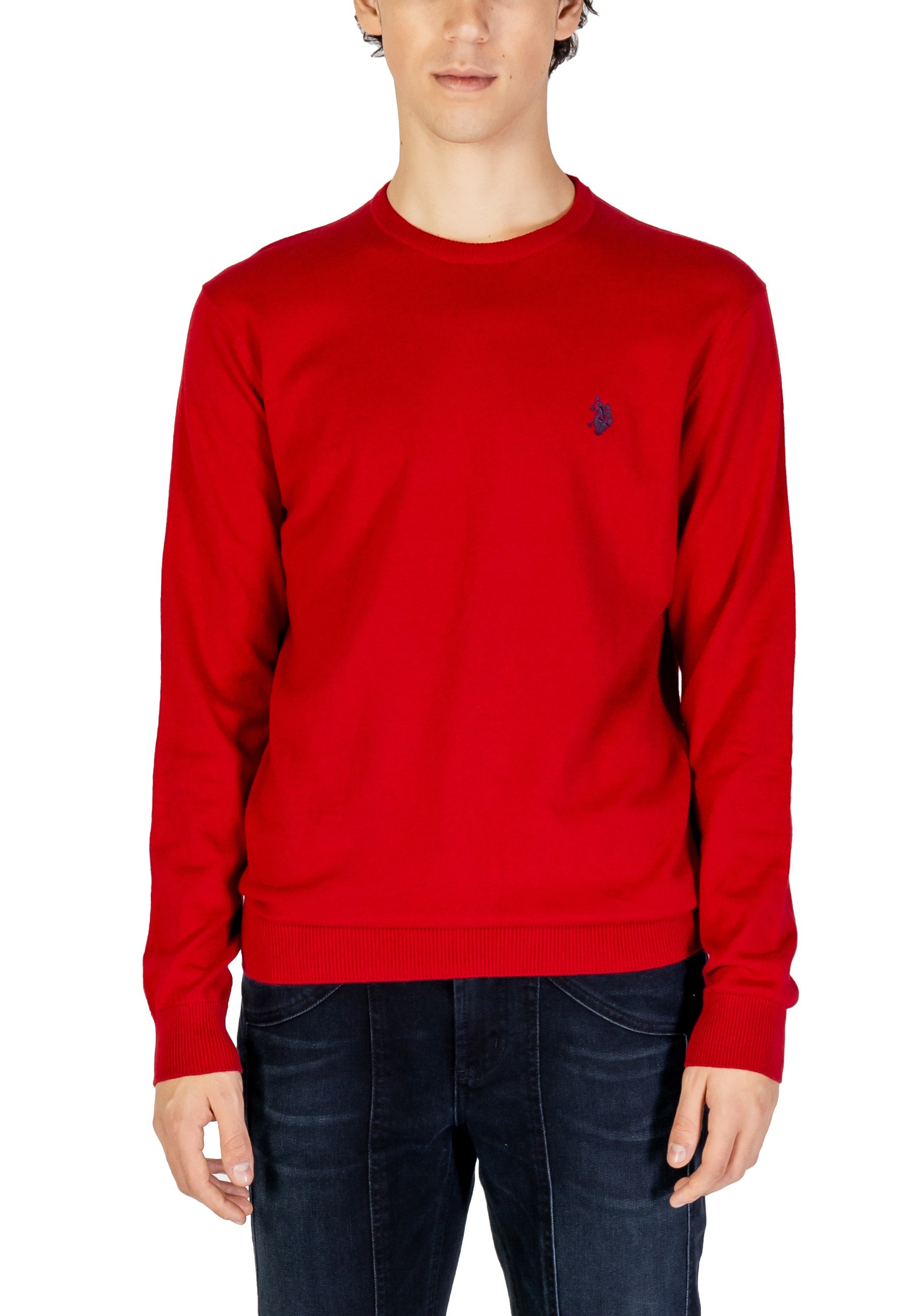 

Джемпер U.S. Polo Assn. с круглым вырезом, красный