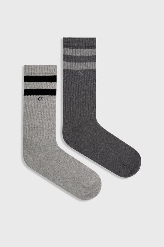 

Носки (2 пары) Calvin Klein, серый