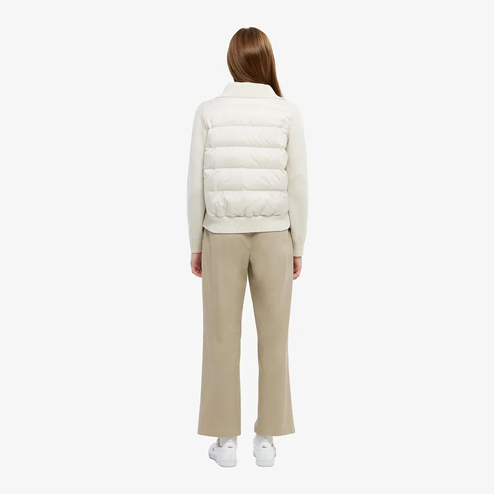 Чиносы Lacoste бежевые укороченные прямые — фото 3