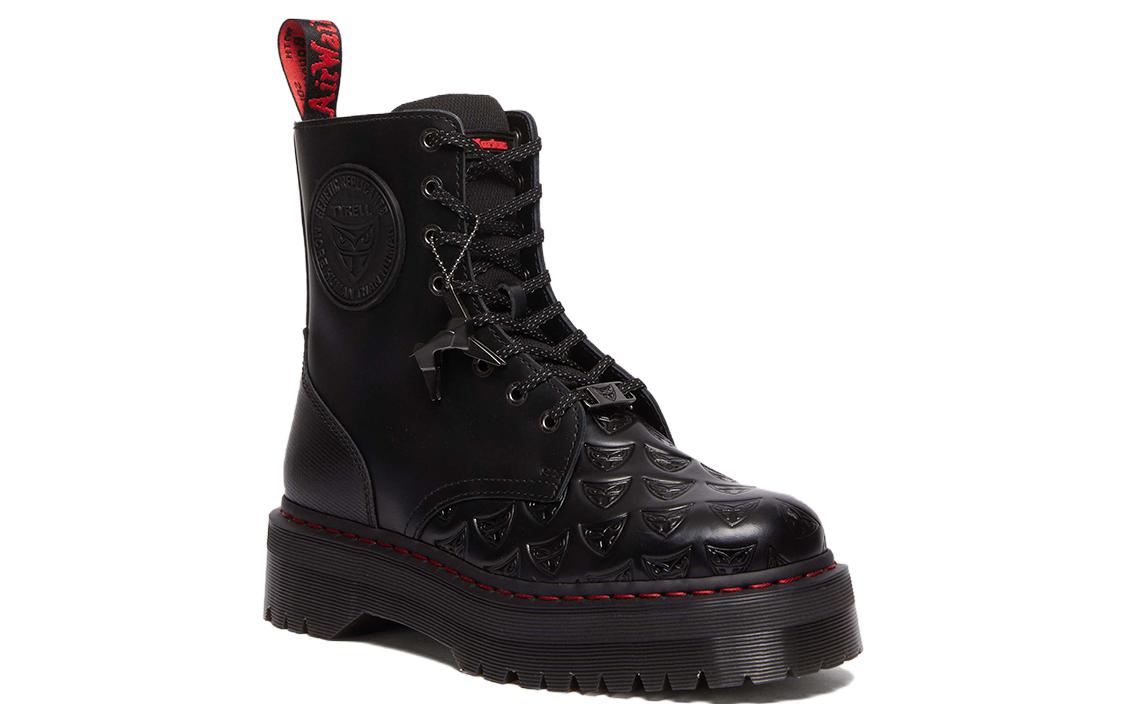 WARNER BROS. x Jadonseries WB100 Короткий ботинок Мартин 5 см Унисекс Чёрный Красный Dr.Martens — фото 3