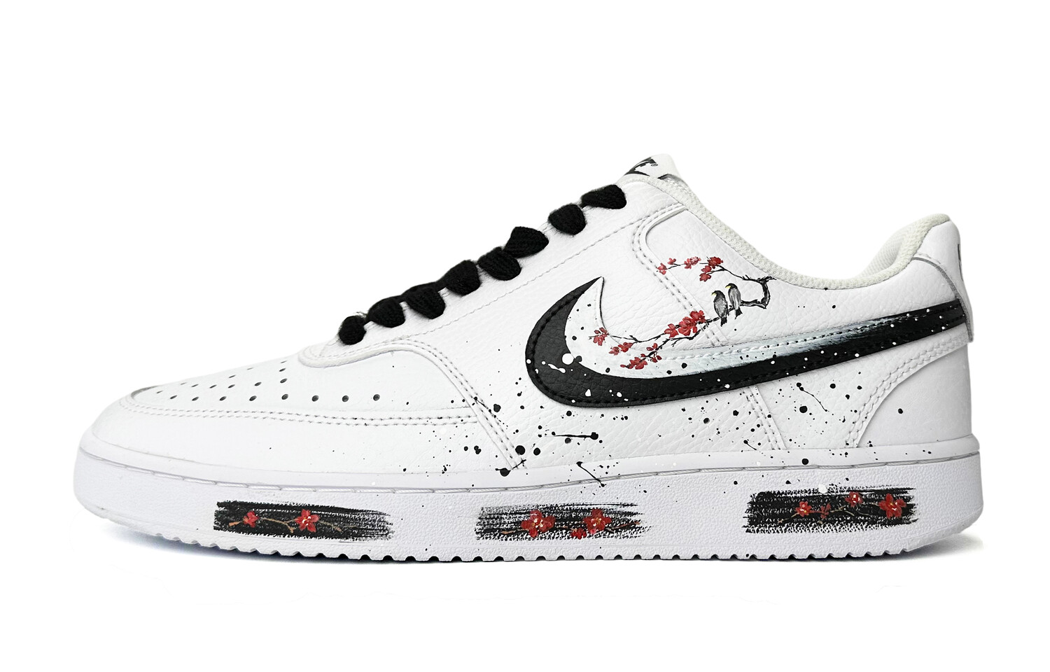 

Кроссовки Nike Court Vision 1 Skateboard Shoes Men Low-Top White Red Black, Черный, Кроссовки Nike Court Vision 1 Skateboard Shoes Men Low-Top White Red Black