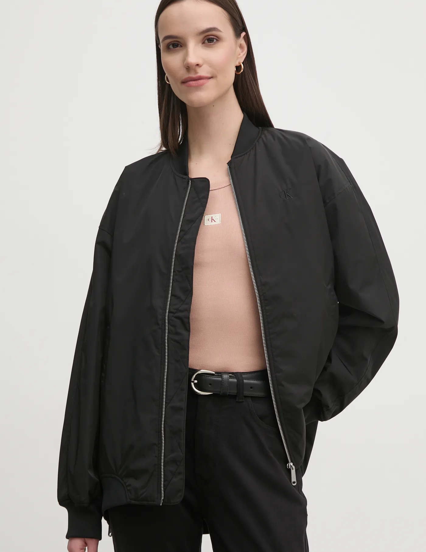 

Куртка-бомбер Calvin Klein Jeans, черный