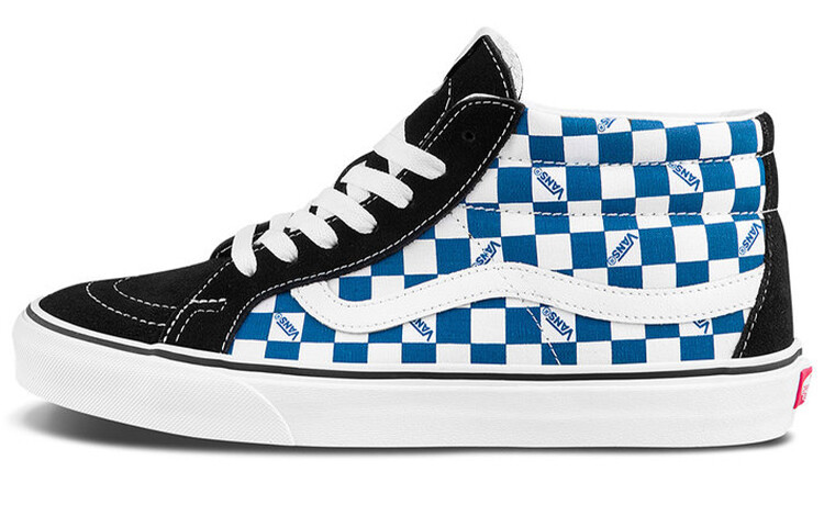 

Кроссовки Vans Sk8-mid Checkerboard Blue/White