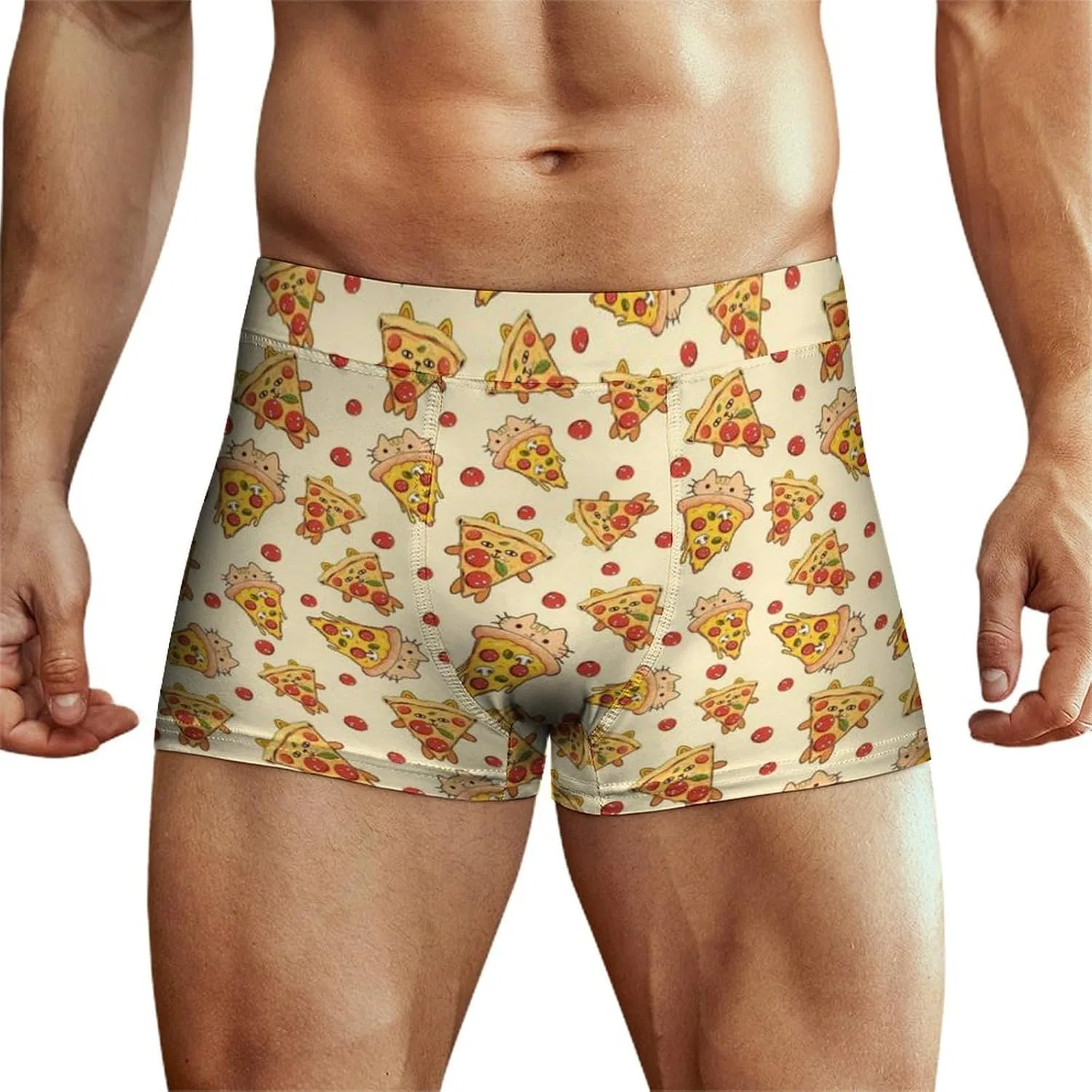 Боксеры с принтом Pizza Cat, Style-17 — фото 2