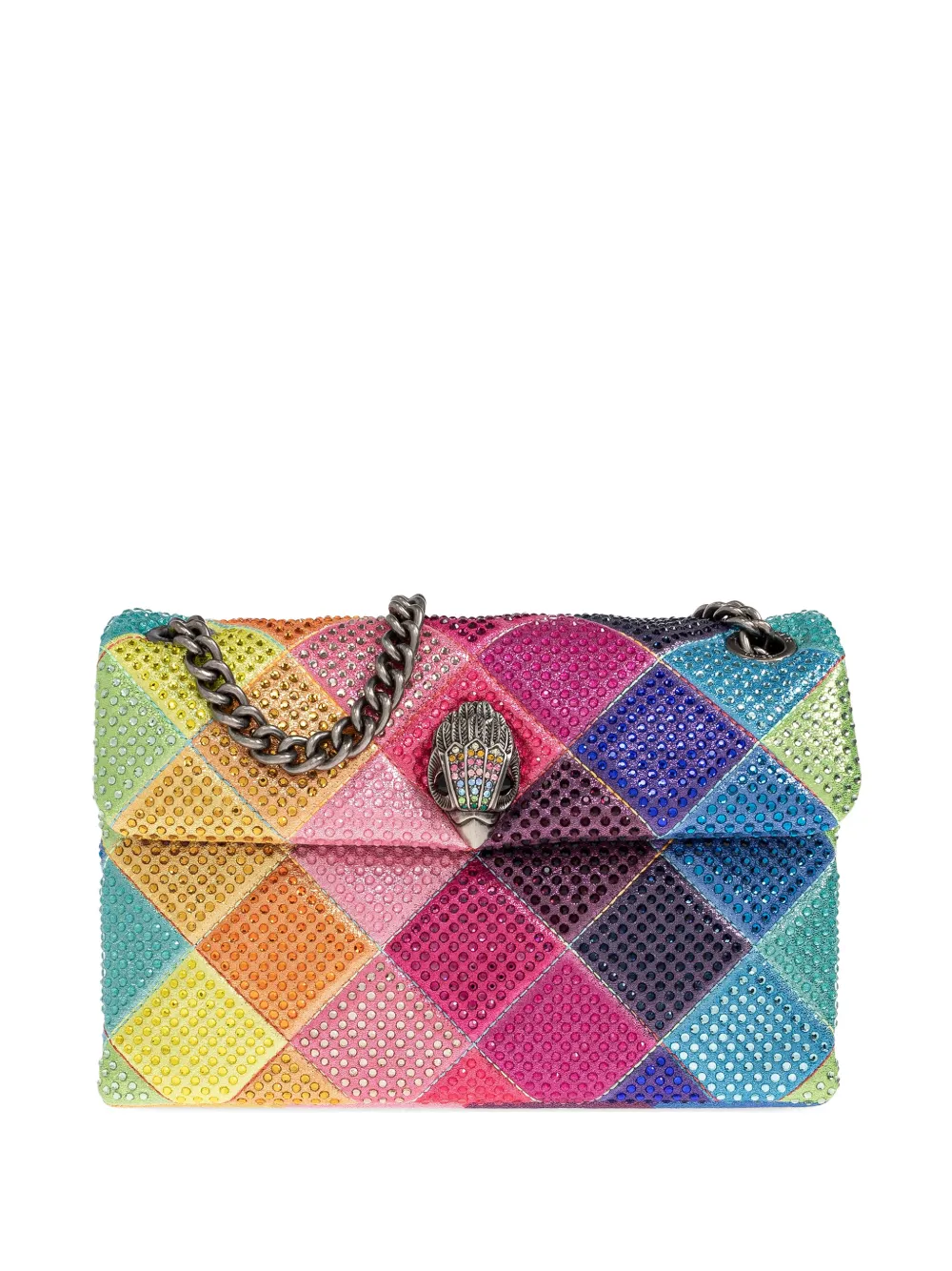 

Сумка на плечо Medium Kensington, украшенная кристаллами Kurt Geiger London, розовый