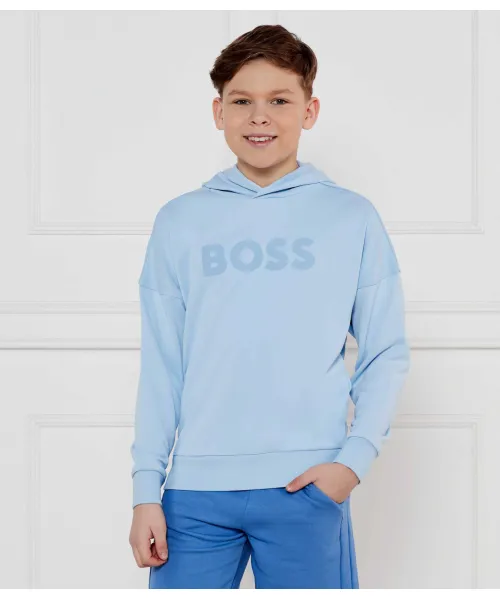 

Толстовка Relaxed fit Boss Kidswear, синий