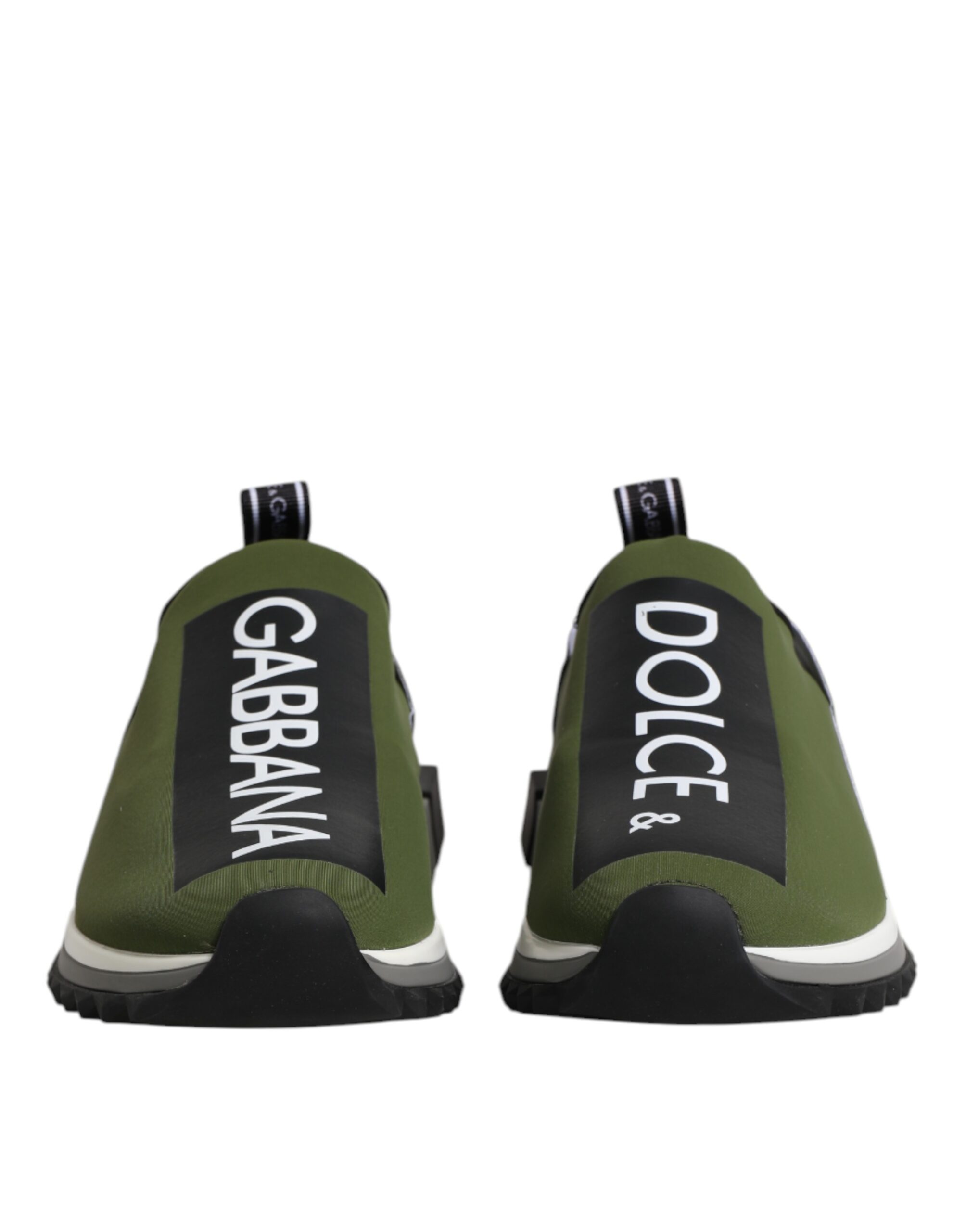 Зеленые черные кроссовки Sorrento Slip On Dolce & Gabbana, Green — фото 2