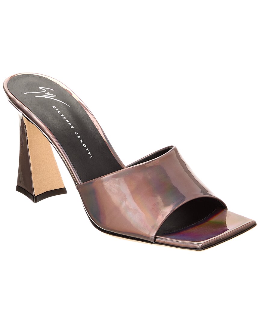 Giuseppe Zanotti Solhene 85 Leather Sandal, фиолетовый