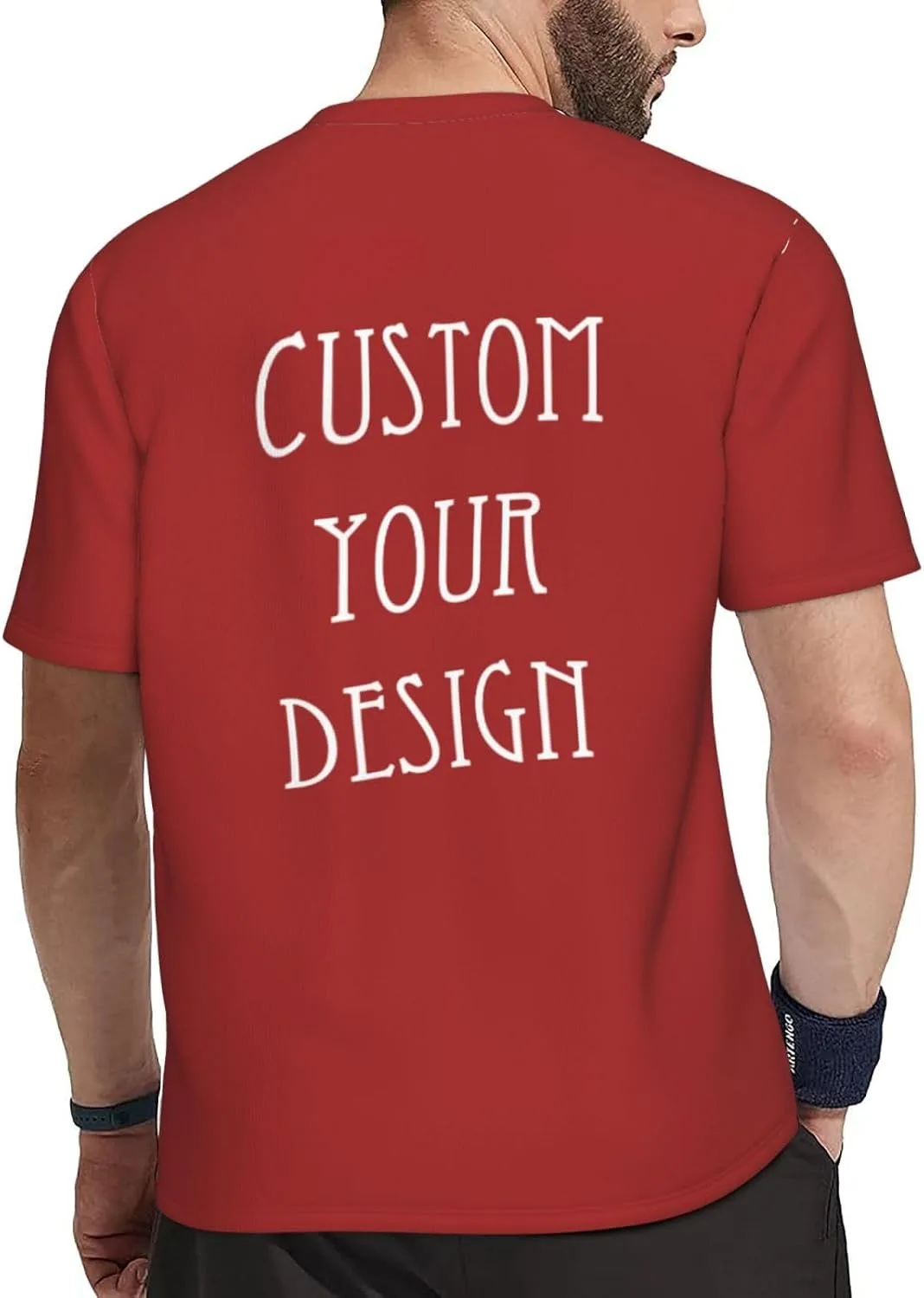 Футболка Custom для мужчин с принтом на все стороны — фото 4