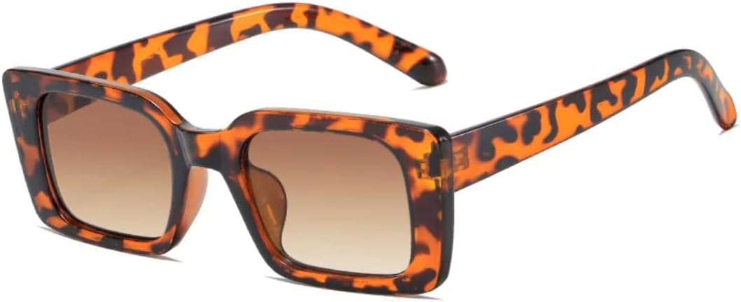 

Солнцезащитные очки с защитой от УФ-излучения UV400 | Маленькая оправа с леопардовым принтом, цветные линзы | Для женщин и мужчин, для занятий спортом на открытом воздухе и вождения DSVIGF, Leopard-lightbrown