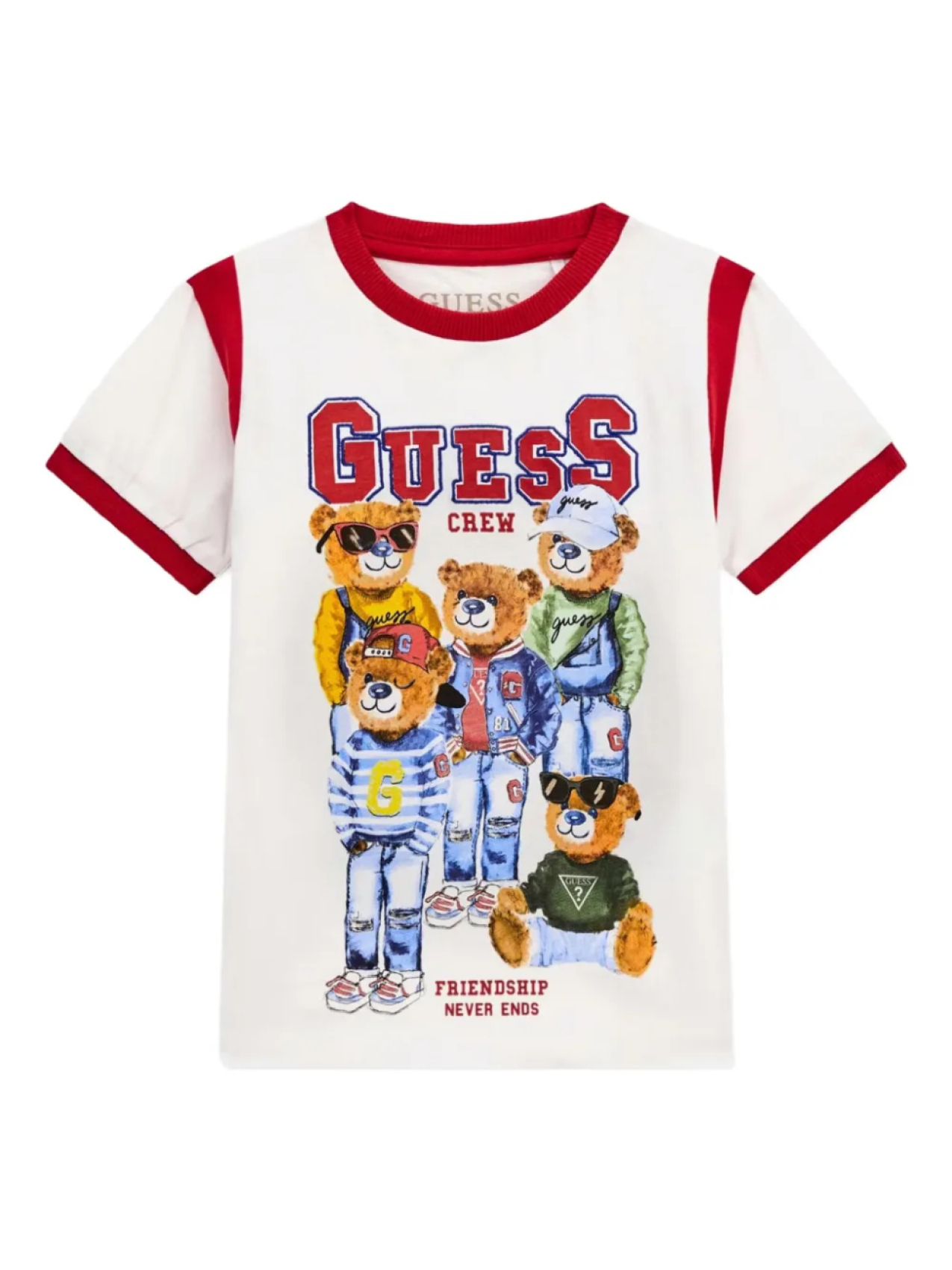 

Футболка с логотипом guess kids, белый