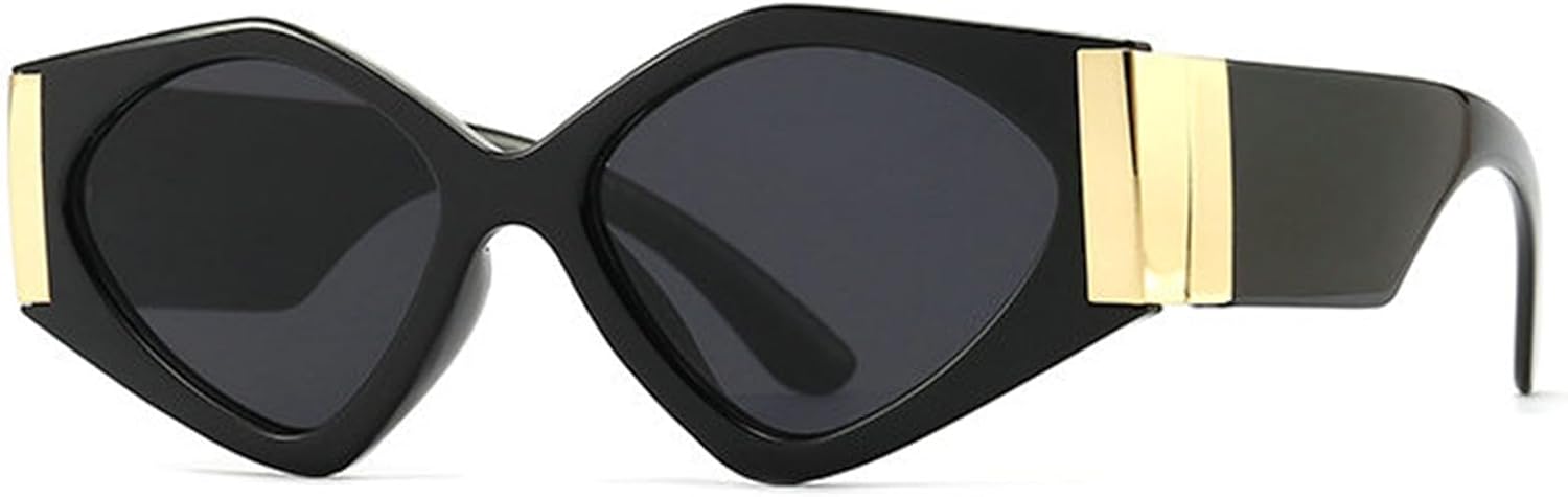 

Солнцезащитные очки Helena Fashion в форме «кошачьих глаз» неправильной формы для женщин, ретро-стиль, модные солнцезащитные очки в стиле панк, дорожные очки с защитой UV400, C1