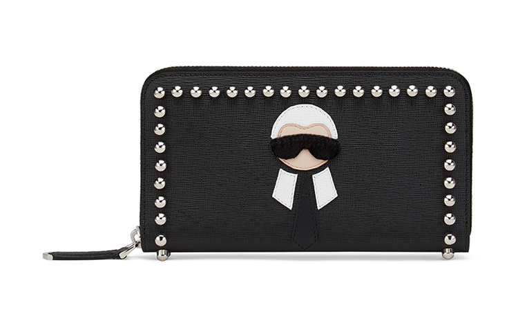 

FENDI Кожаный кошелек из коровьей кожи Regular Women's Black