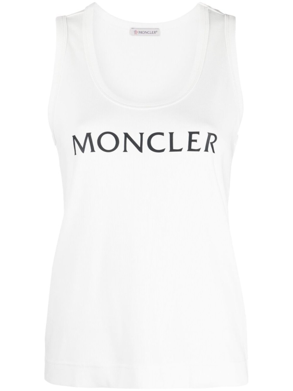 

Moncler топ с логотипом, белый