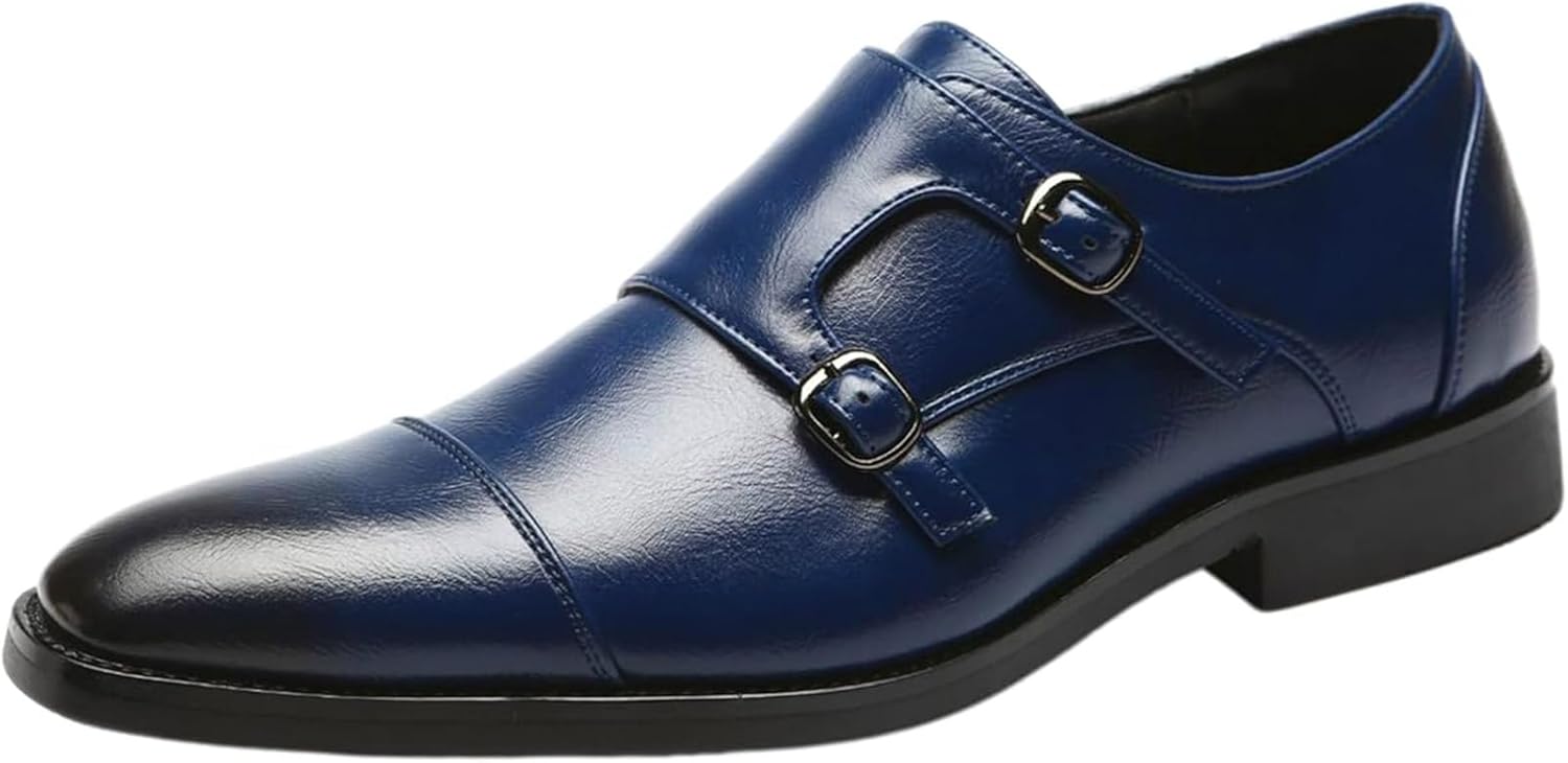 

Мужские слипоны-пеннилоферы - классические деловые туфли для офиса и официальных мероприятий Xinduoyu, синий