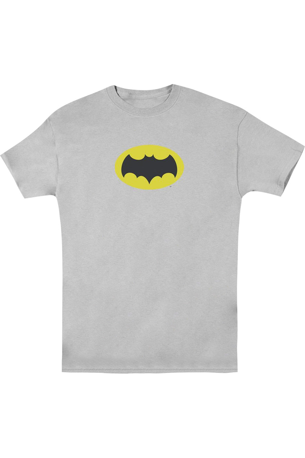 

Футболка / футболка для взрослых с коротким рукавом и логотипом на груди Batman Classic Tv Gildan, серебряный