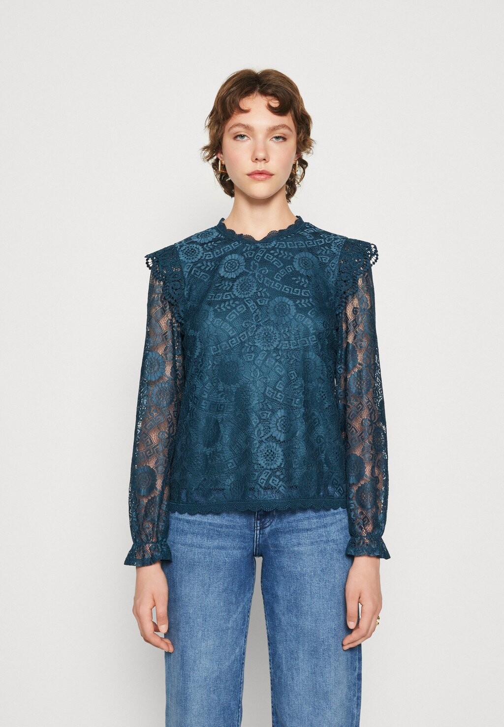 

Блузка PCOLLINE Pieces, отражающий пруд