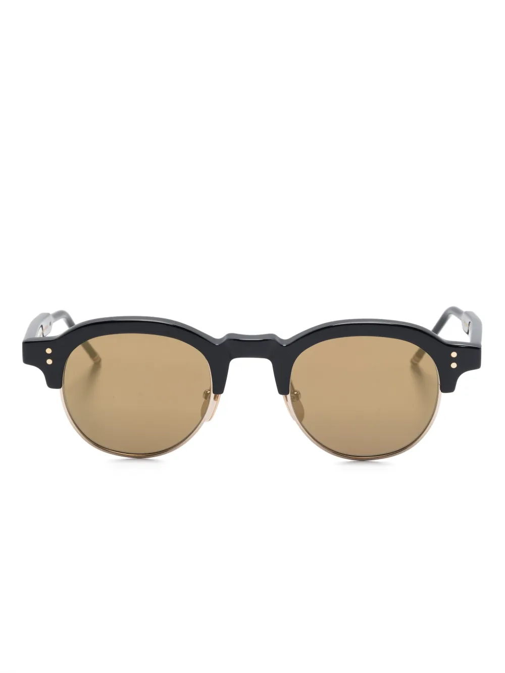 

Солнцезащитные очки в круглой оправе Thom Browne Eyewear, черный