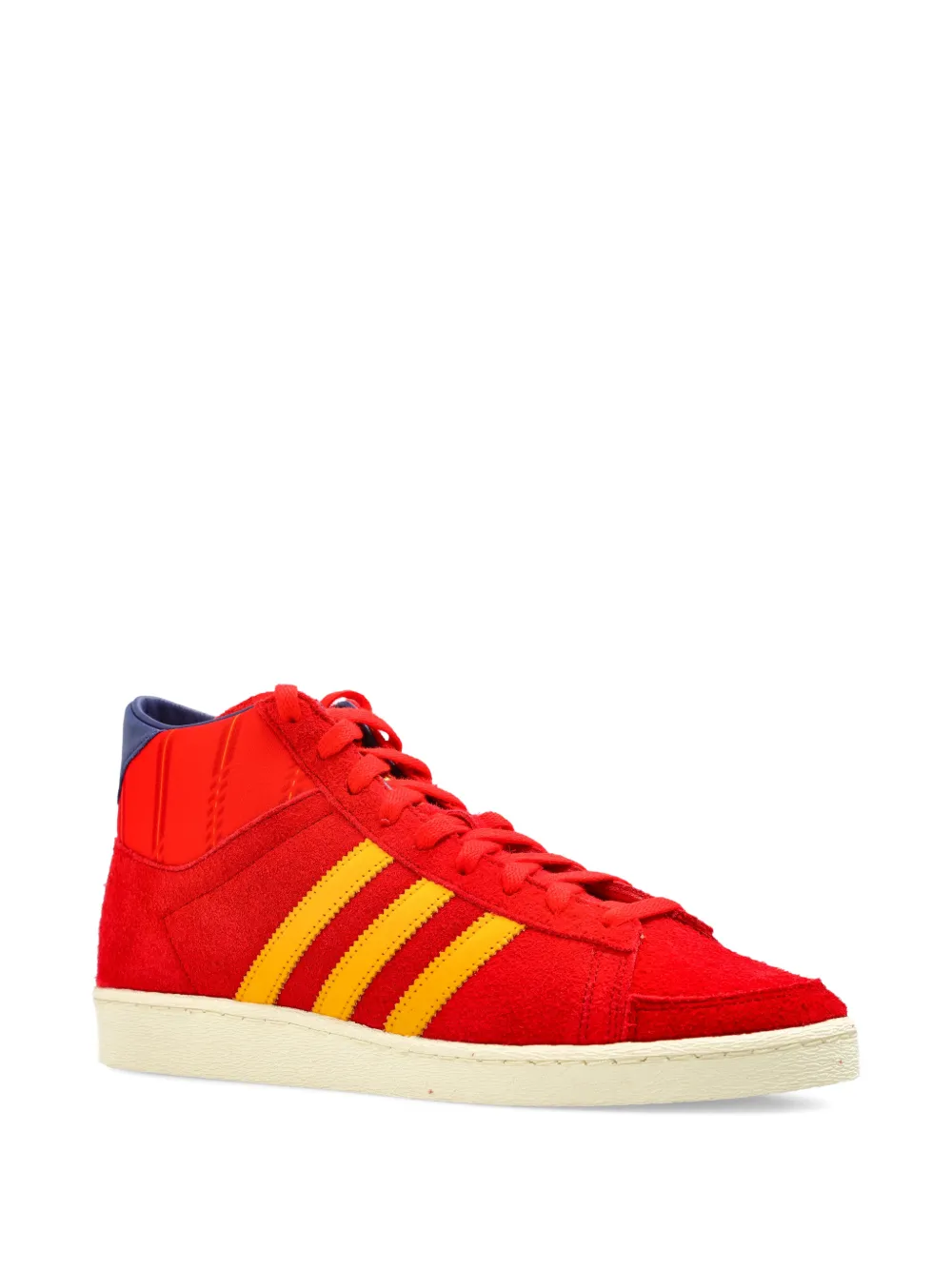 Высокие кроссовки JABBAR с полосками Adidas, красный — фото 2