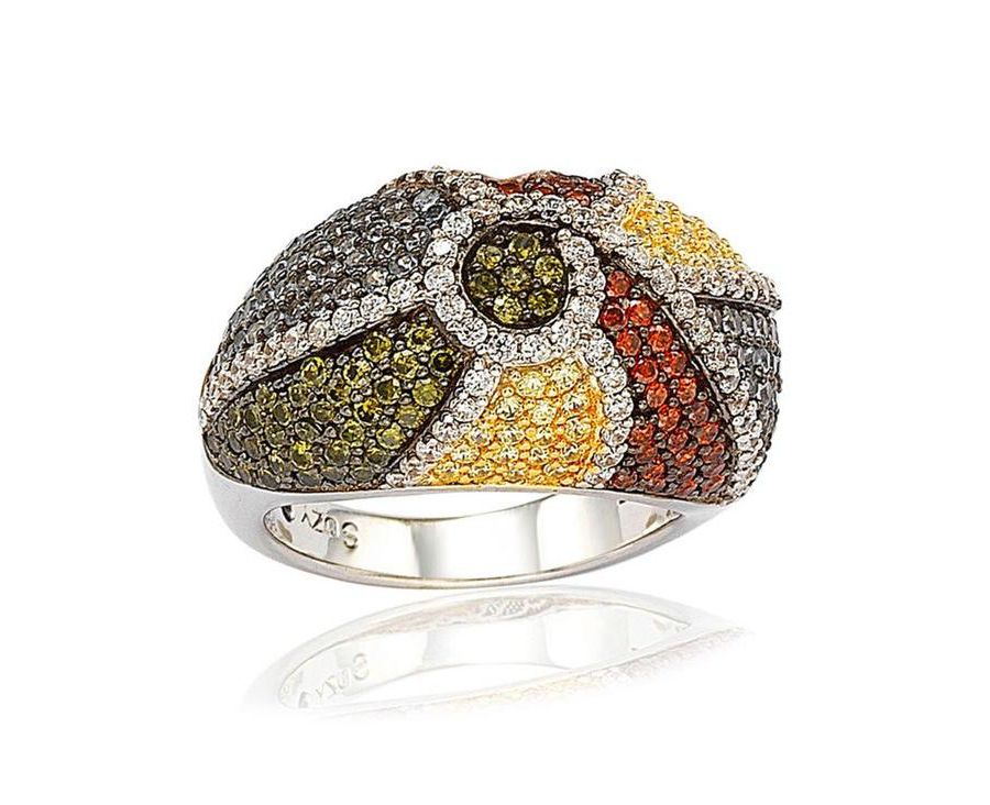 

Экзотическое кольцо Suzy Levian из стерлингового серебра с кубическим цирконием Suzy Levian New York, Silver