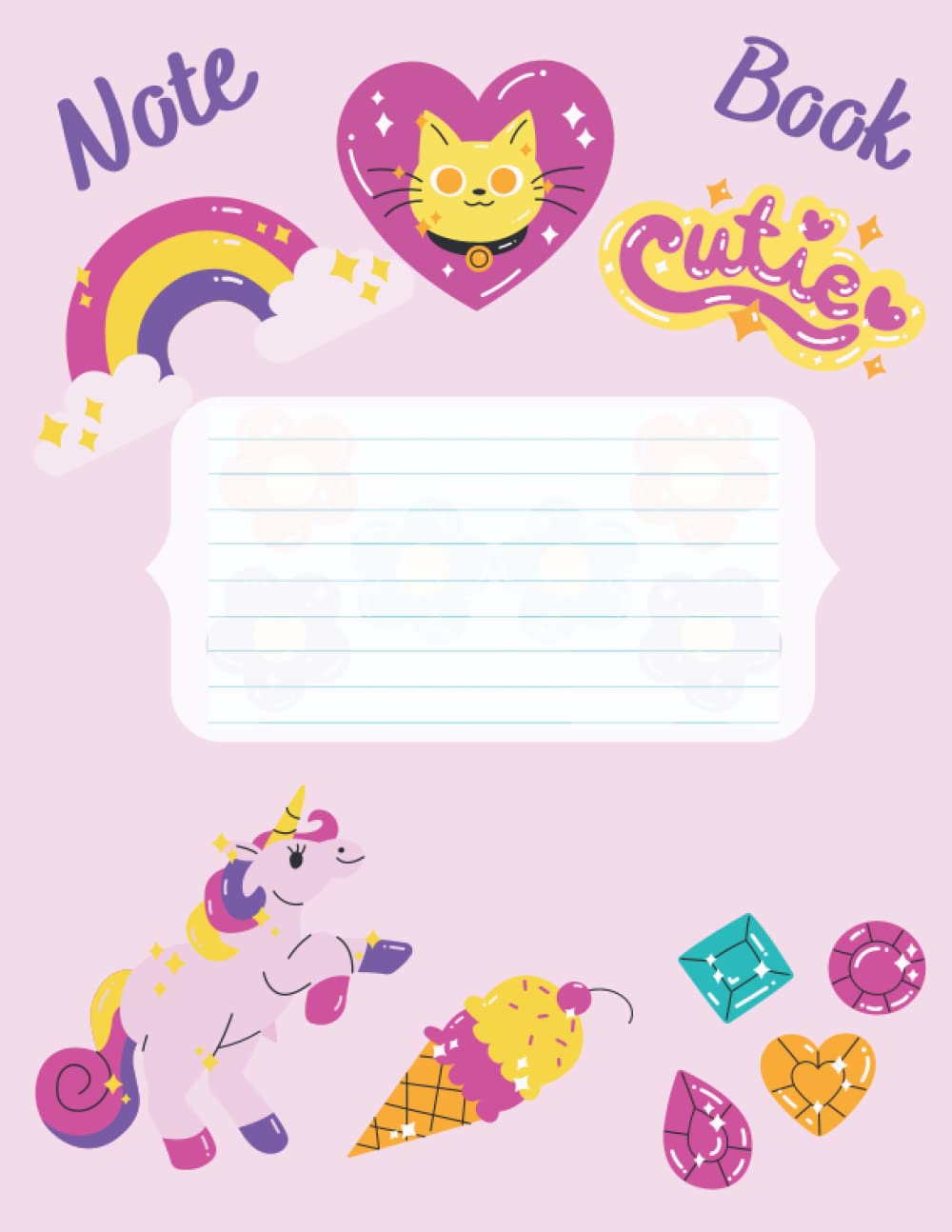 

Cutie kitty pink notebook for girls ages 8-11 years old: 21,59×27,94 cm with 100 lined pages to take notes or write a diary or make a to-do list .....etc (Independently published)