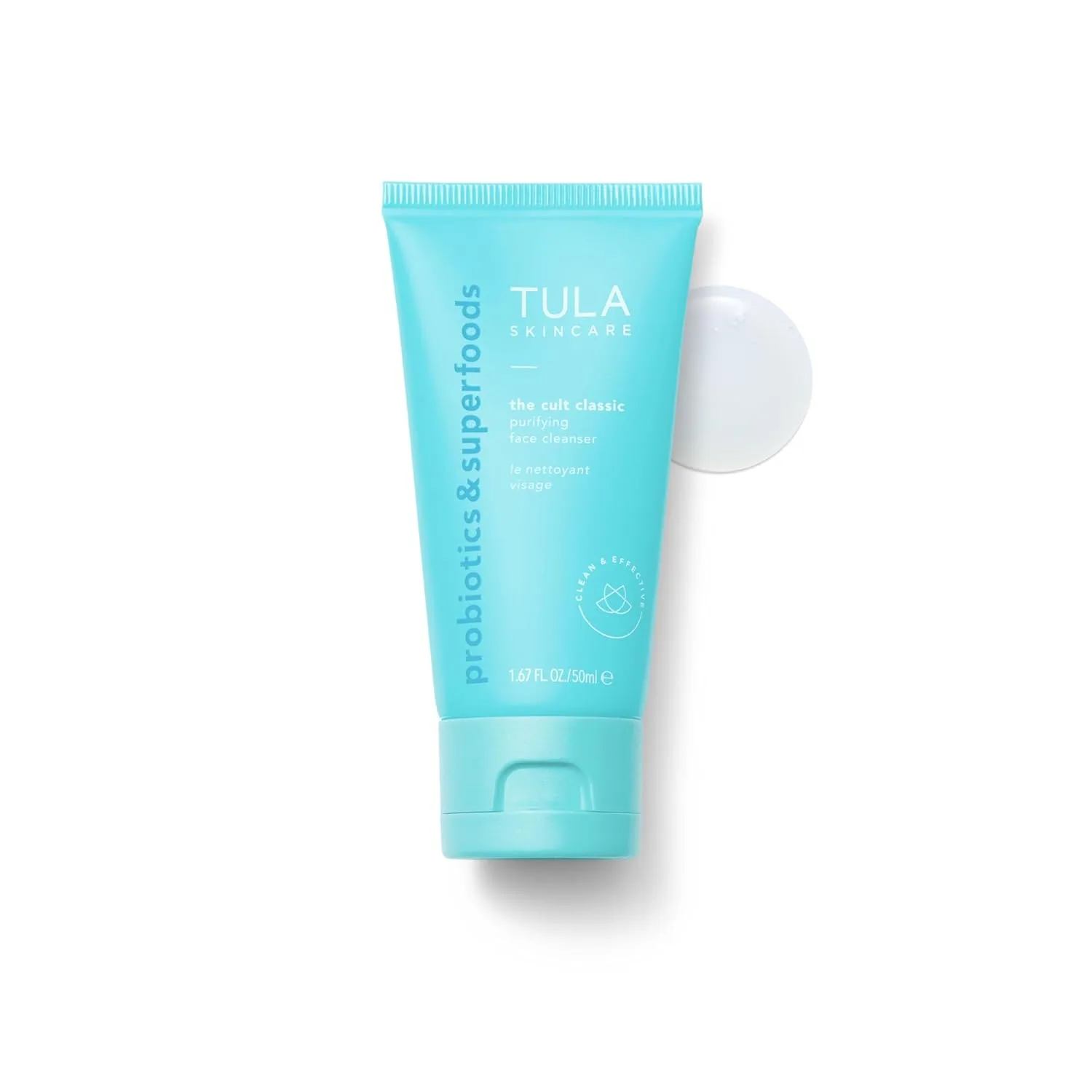 TULA Skin Care Greatest Hits Skincare Discovery Kit: бальзам для глаз Gold Glow & Get It 10 г, очищающее средство The Cult Classic Cleanser 50 мл, увлажняющий крем 24-7 Moisture для дня и ночи 15 мл, набор из 3 предметов — фото 4