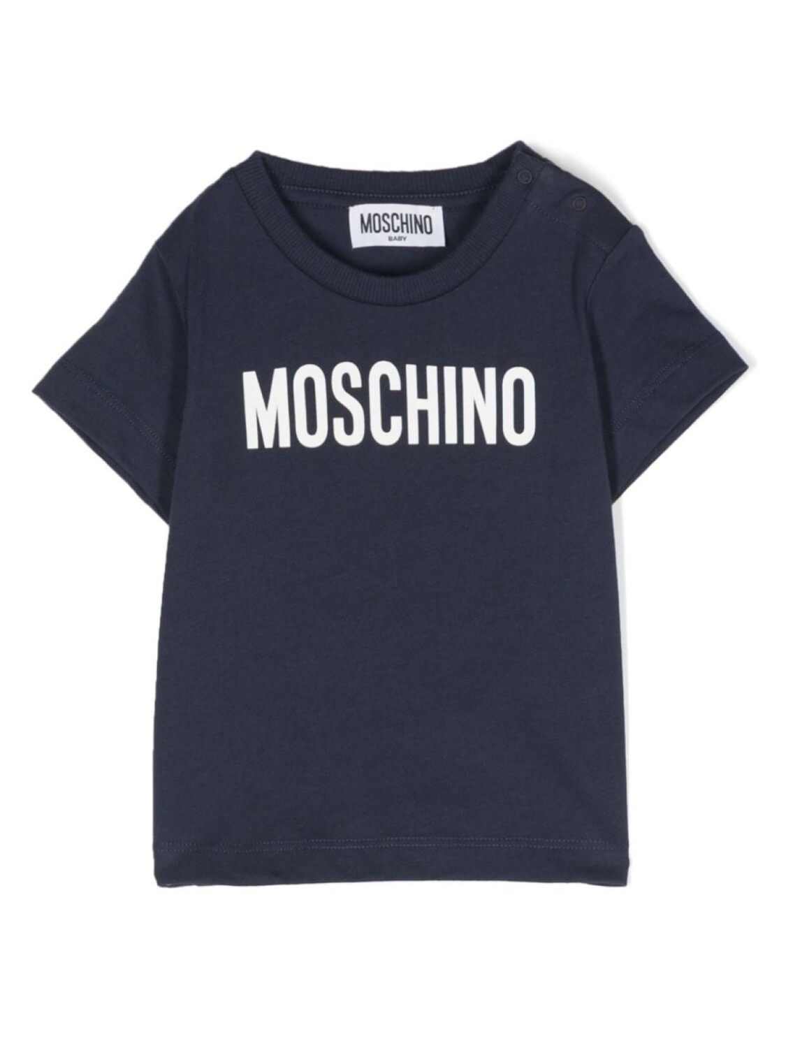 

Moschino Kids футболка с логотипом, синий